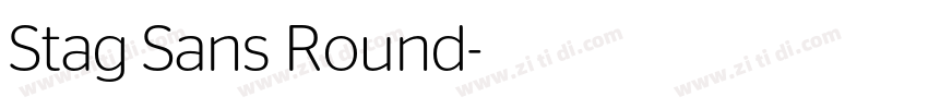 Stag Sans Round字体转换 Stag Sans Round字体转换